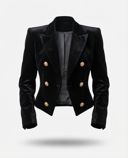 The Alexandra Velvet Blazer
