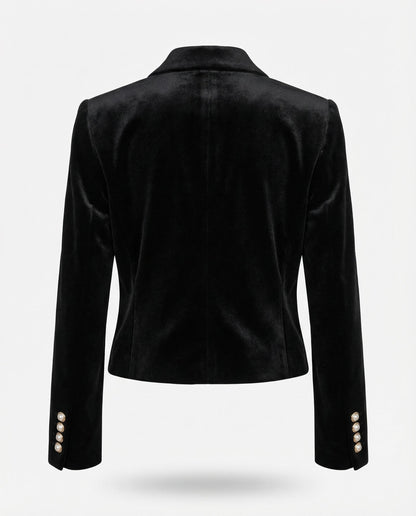 The Alexandra Velvet Blazer
