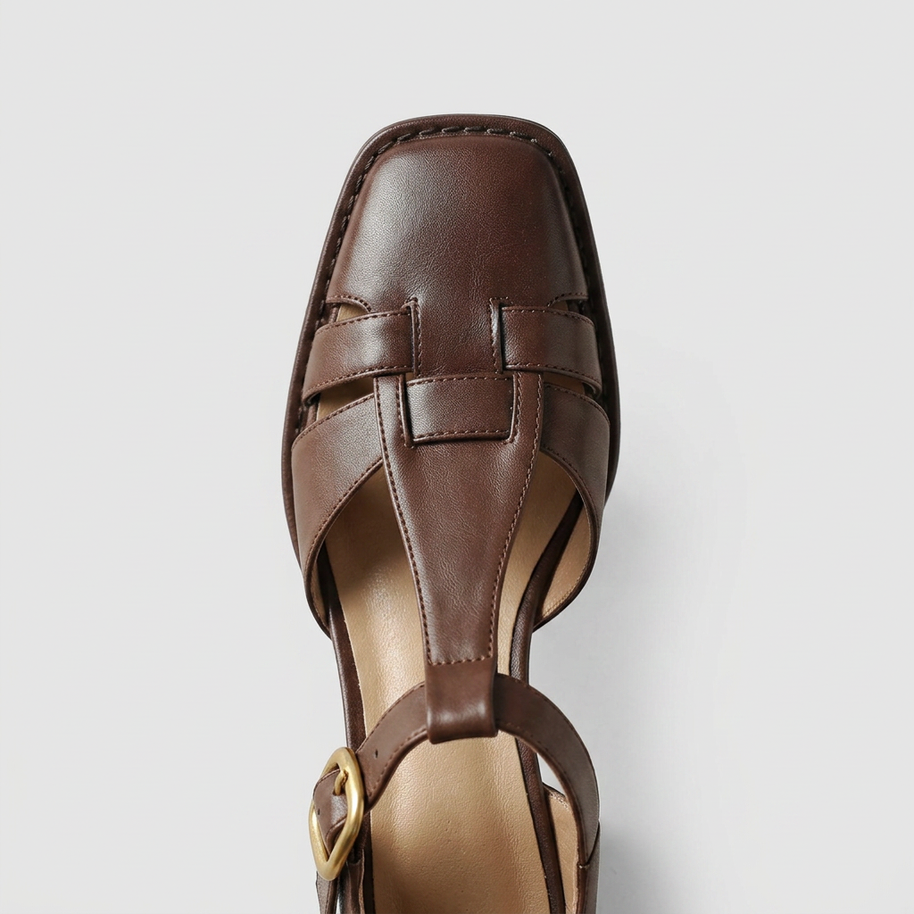 Scarlett – Orthopedic T-strap block heels