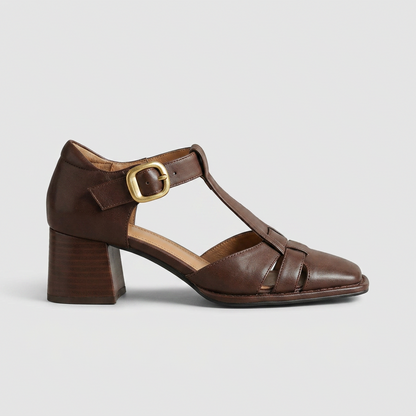 Scarlett – Orthopedic T-strap block heels