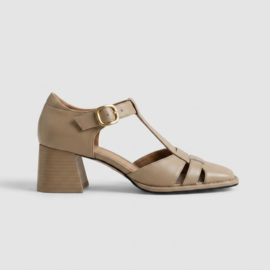 Scarlett – Orthopedic T-strap block heels