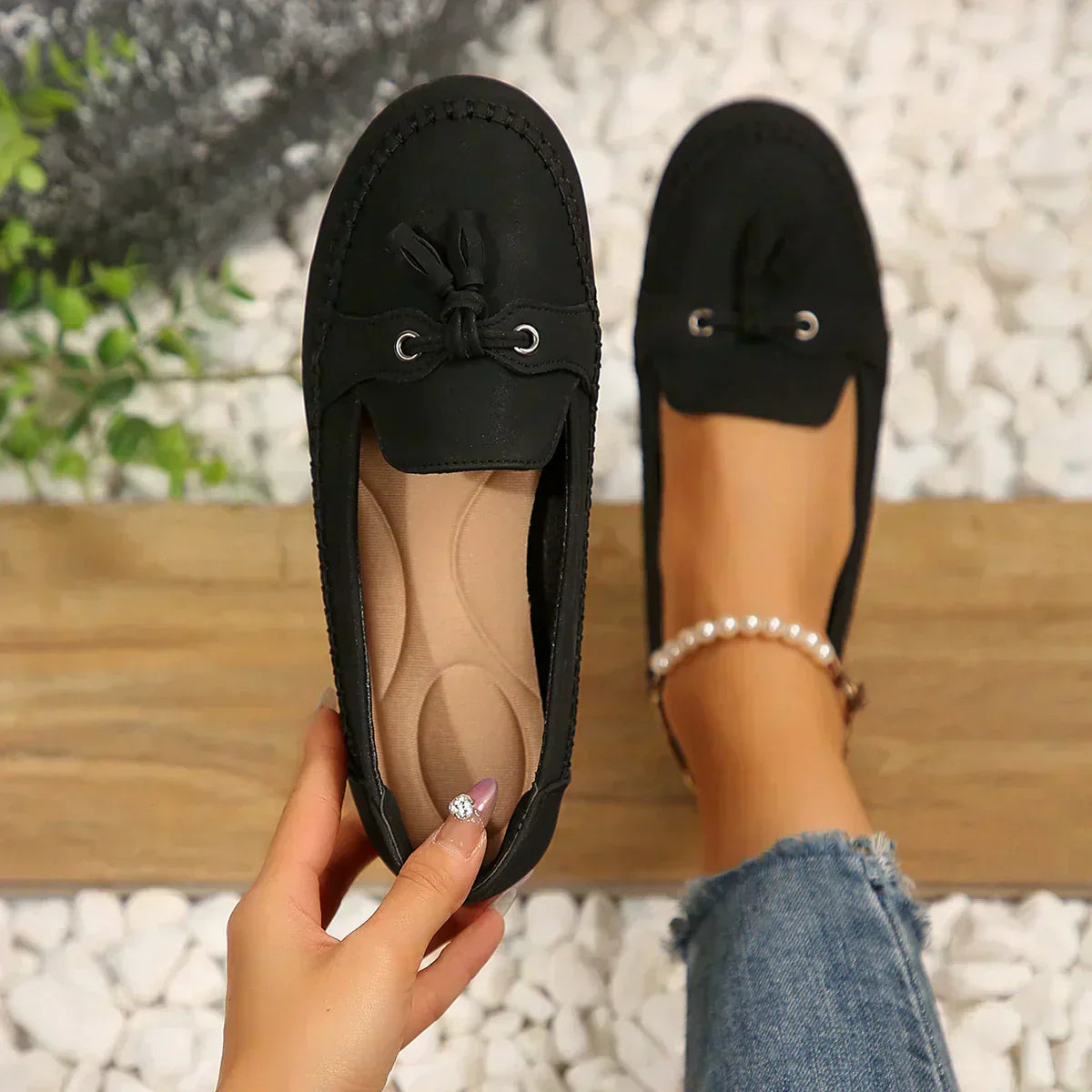 Reagan - Classic Bow Loafers
